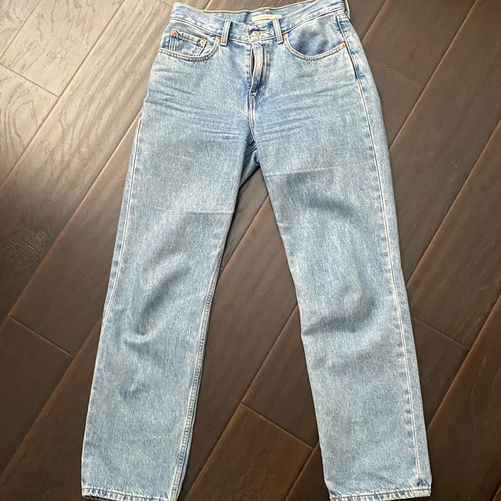 Levi's® Women's Low Pro Straight Jeans in “charlie glow up”